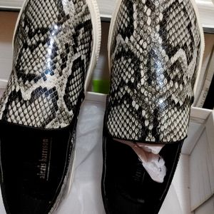 Snake skin slip-on sneaker